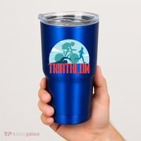 That Says Triathlon Gift Tumbler thumb 2