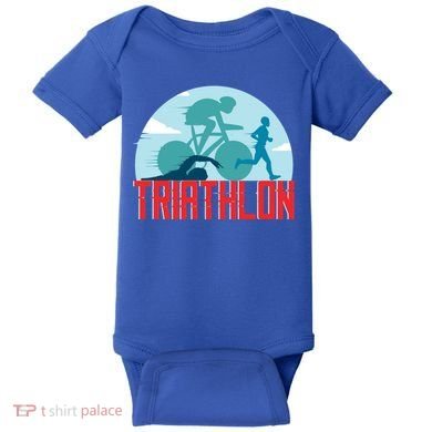 That Says Triathlon Gift Baby Bodysuit