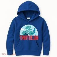 That Says Triathlon Gift Kids Hoodie thumb 0