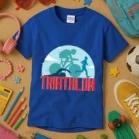 That Says Triathlon Gift Kids T-Shirt thumb 3