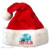 That Says Triathlon Gift Santa Hat thumb 0