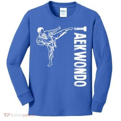 Tkd Sports Taekwondo Gift Kids Long Sleeve Shirt