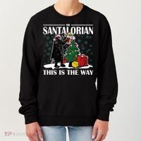 The Santalorian This Is The Way Funny Star Christmas Women's Sweatshirt thumb 0