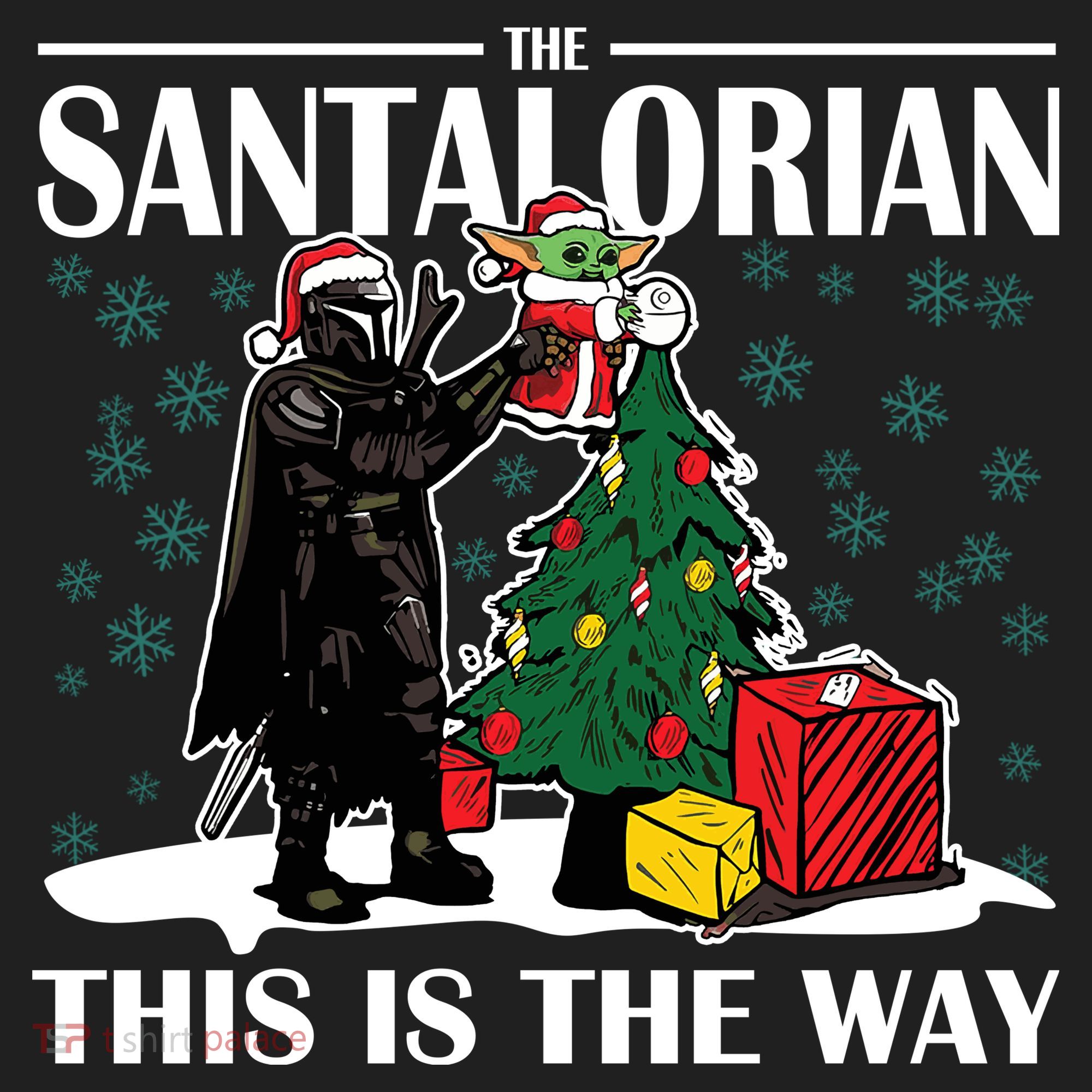 The Santalorian This Is The Way Funny Star Christmas Women's Sweatshirt