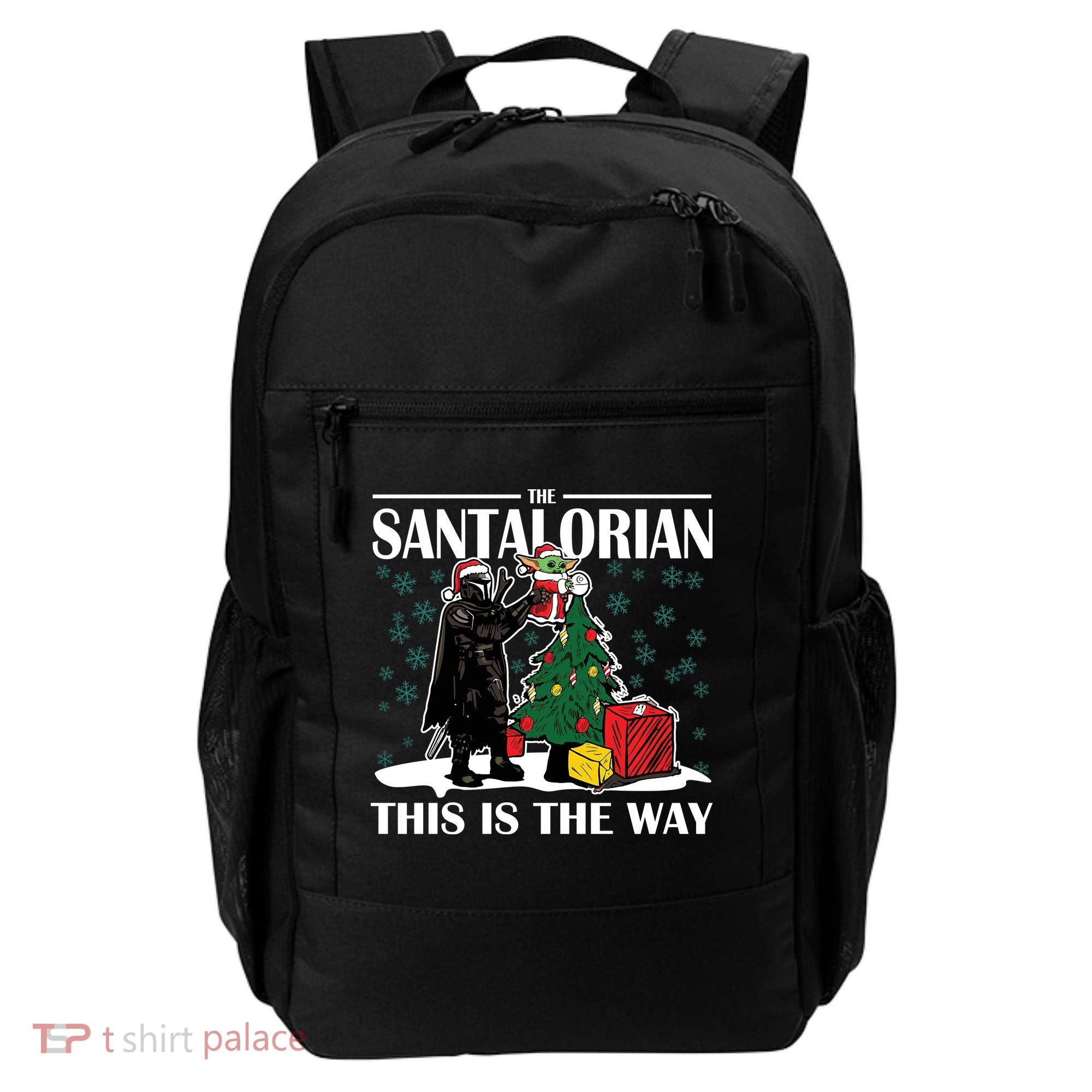 The Santalorian This Is The Way Funny Star Christmas Backpack