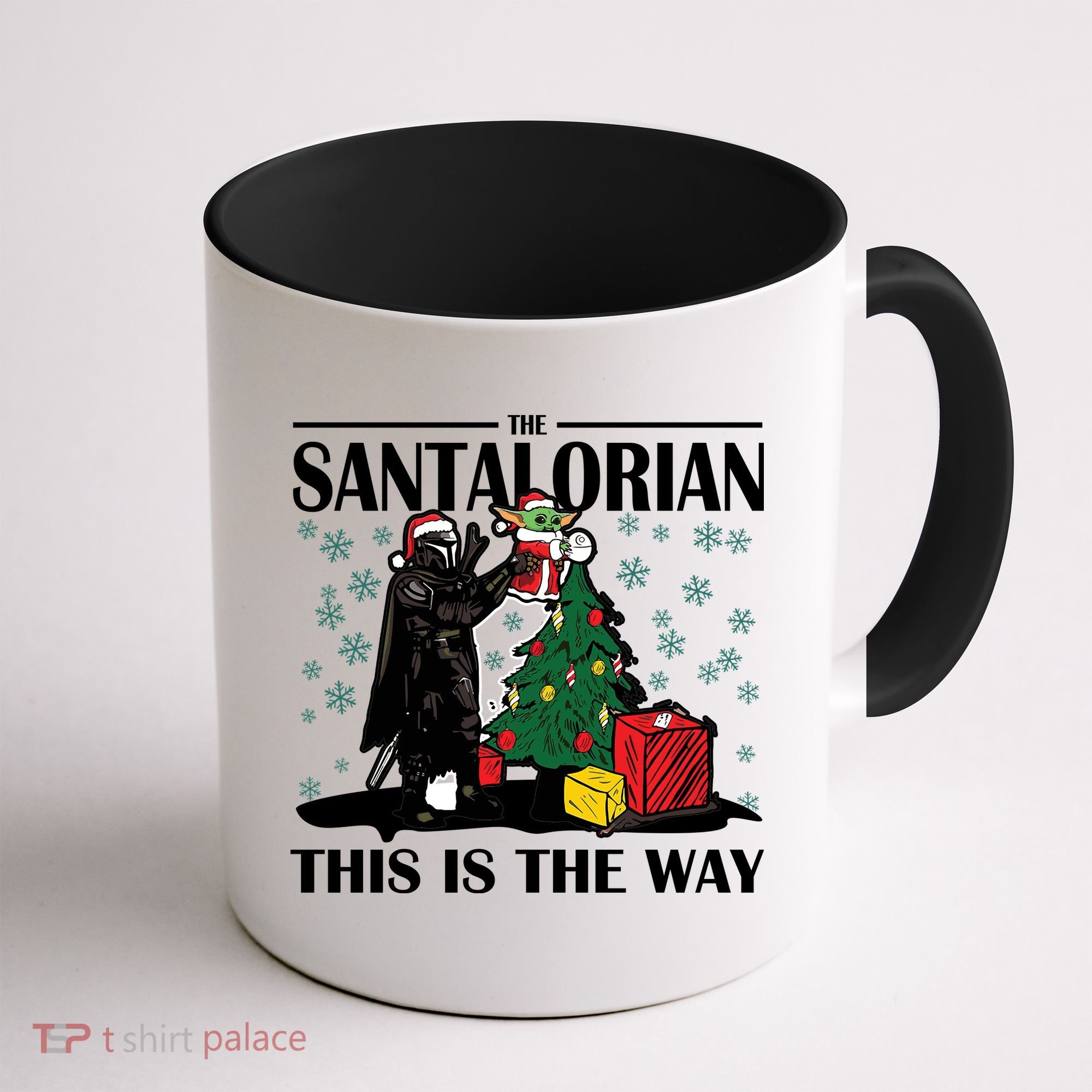 The Santalorian This Is The Way Funny Star Christmas Coffee Mug