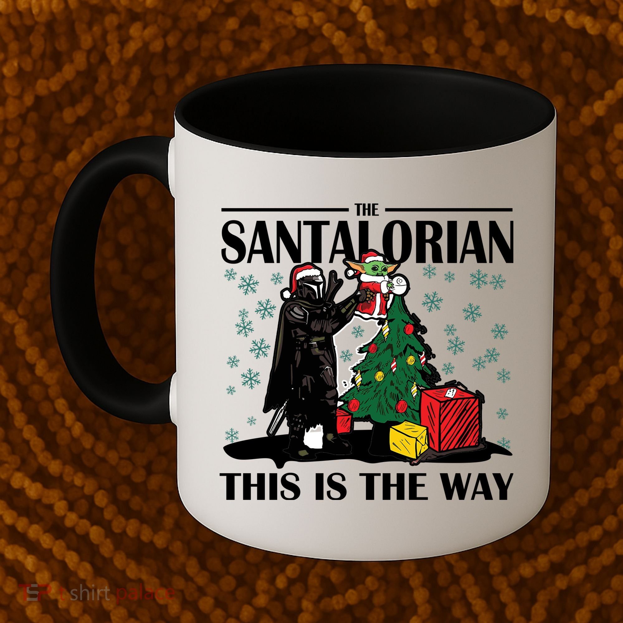 The Santalorian This Is The Way Funny Star Christmas Coffee Mug