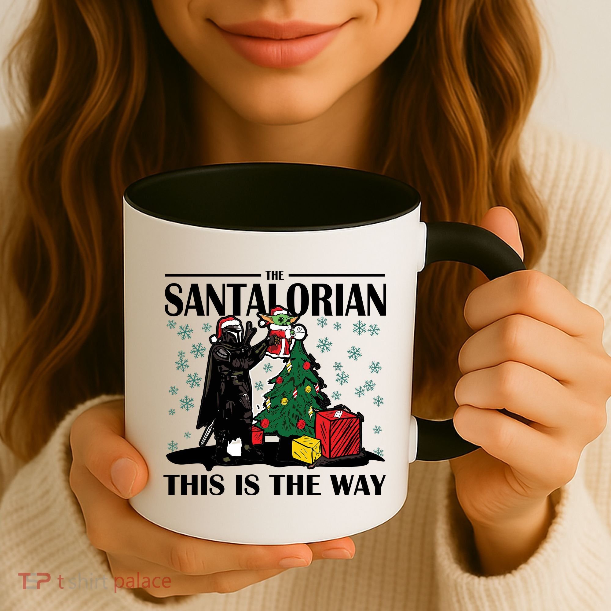 The Santalorian This Is The Way Funny Star Christmas Coffee Mug