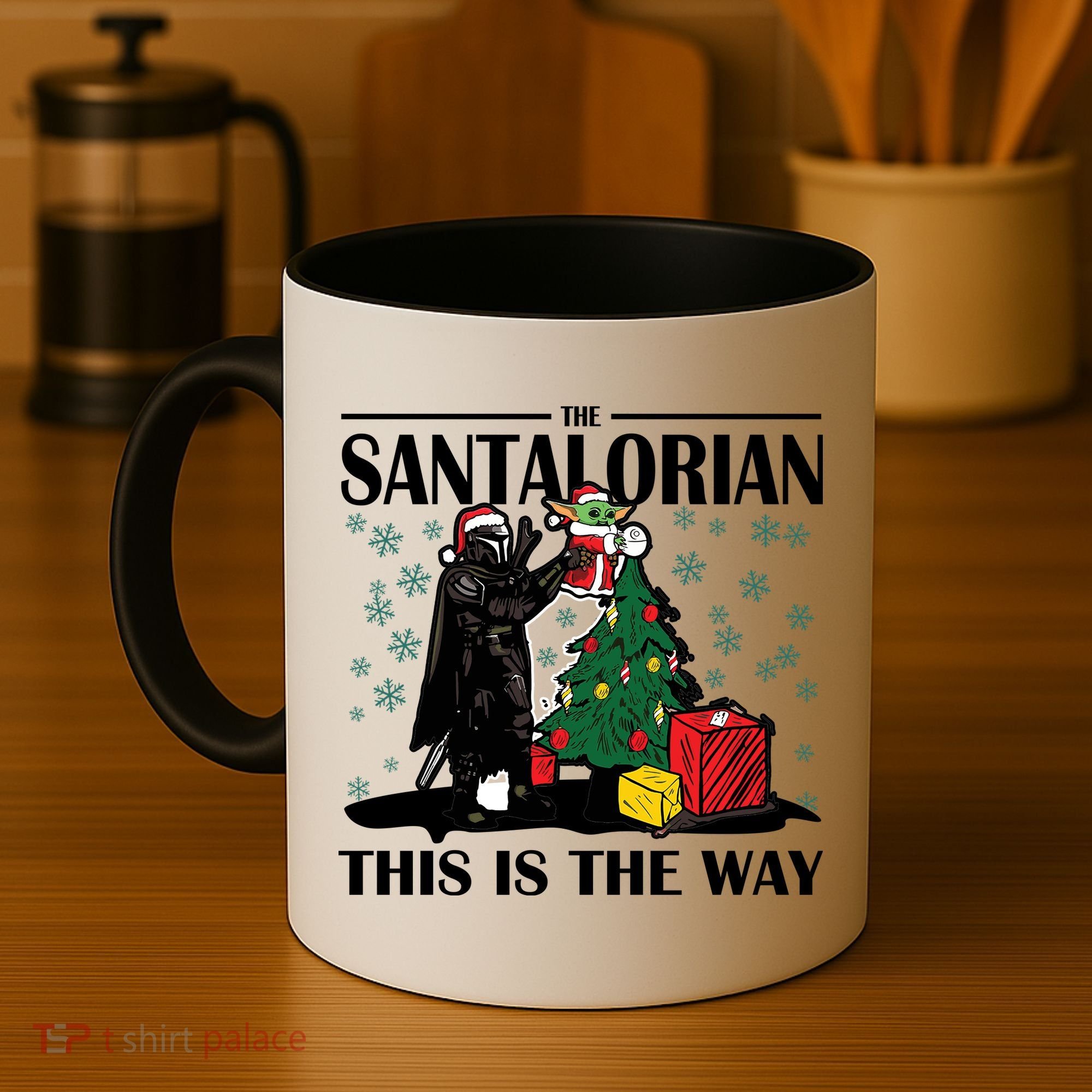 The Santalorian This Is The Way Funny Star Christmas Coffee Mug