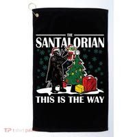 The Santalorian This Is The Way Funny Star Christmas Golf Towel thumb 0