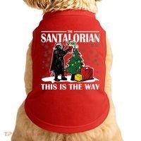 The Santalorian This Is The Way Funny Star Christmas Doggie Tank thumb 0