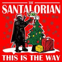The Santalorian This Is The Way Funny Star Christmas Apron thumb 3