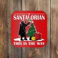 The Santalorian This Is The Way Funny Star Christmas Coaster thumb 0