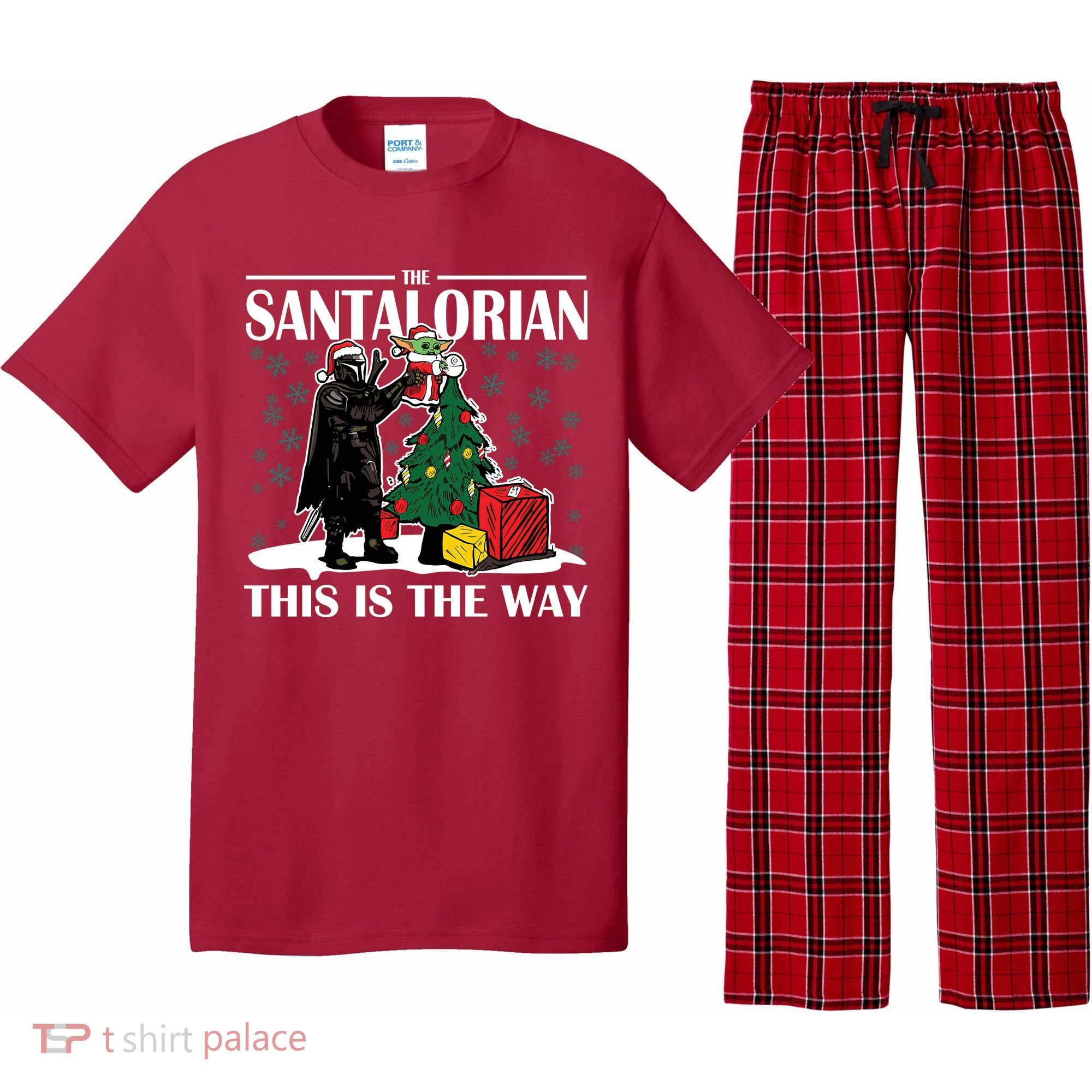 The Santalorian This Is The Way Funny Star Christmas Pajama Set