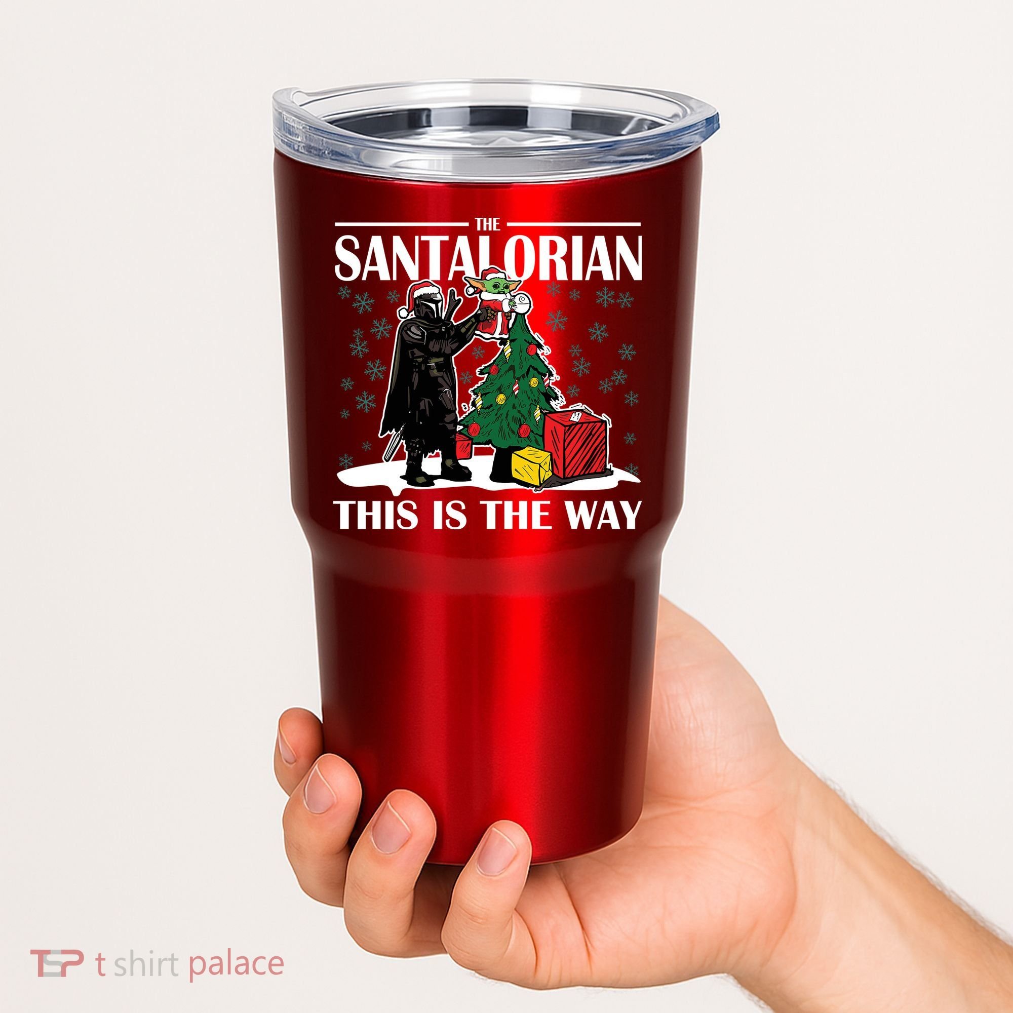The Santalorian This Is The Way Funny Star Christmas Tumbler