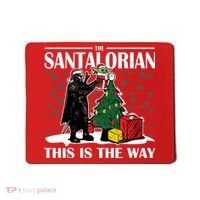 The Santalorian This Is The Way Funny Star Christmas Mousepad thumb 0