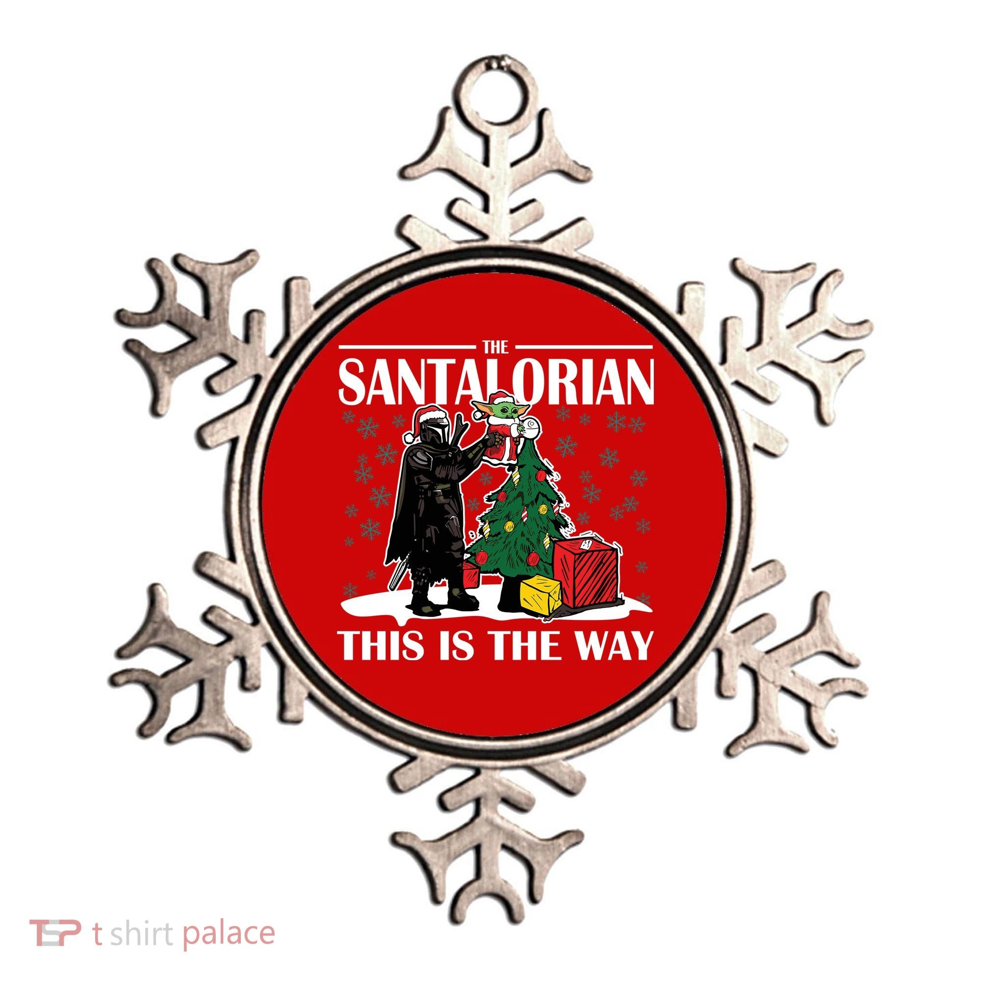The Santalorian This Is The Way Funny Star Christmas Ornament