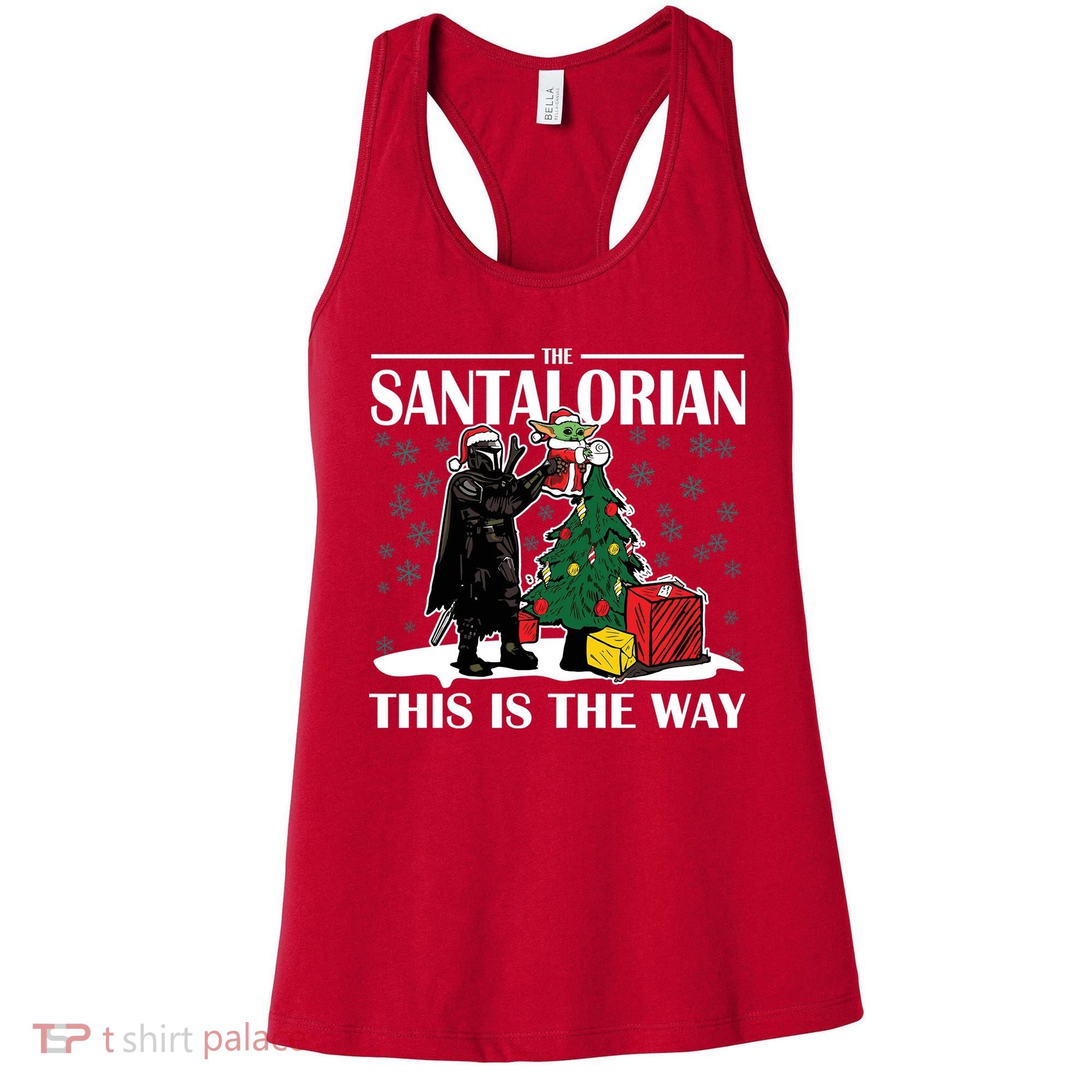The Santalorian This Is The Way Funny Star Christmas Women's Tank Top