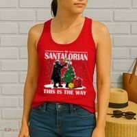 The Santalorian This Is The Way Funny Star Christmas Women's Tank Top thumb 2