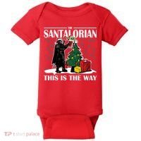 The Santalorian This Is The Way Funny Star Christmas Baby Bodysuit thumb 0