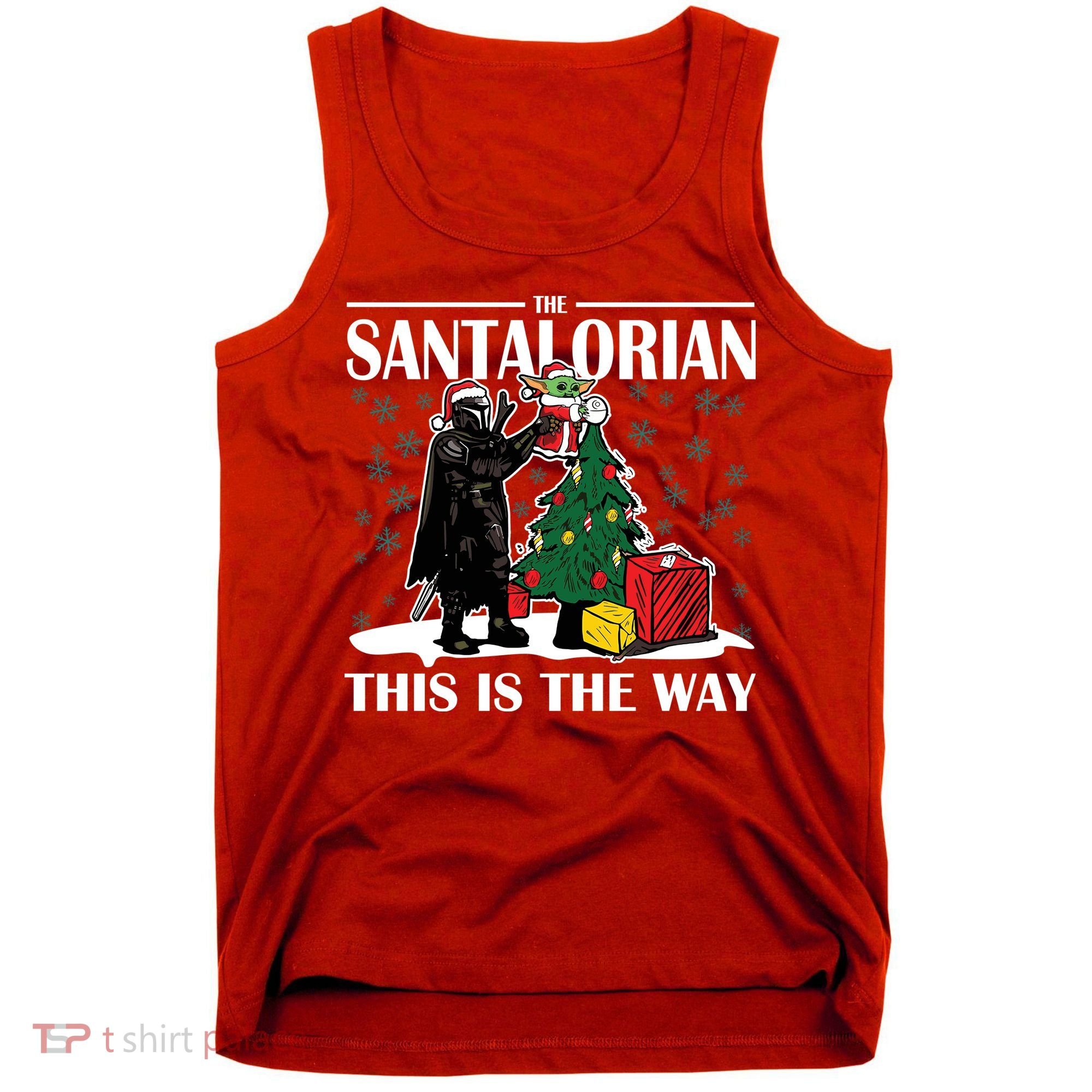 The Santalorian This Is The Way Funny Star Christmas Tank Top