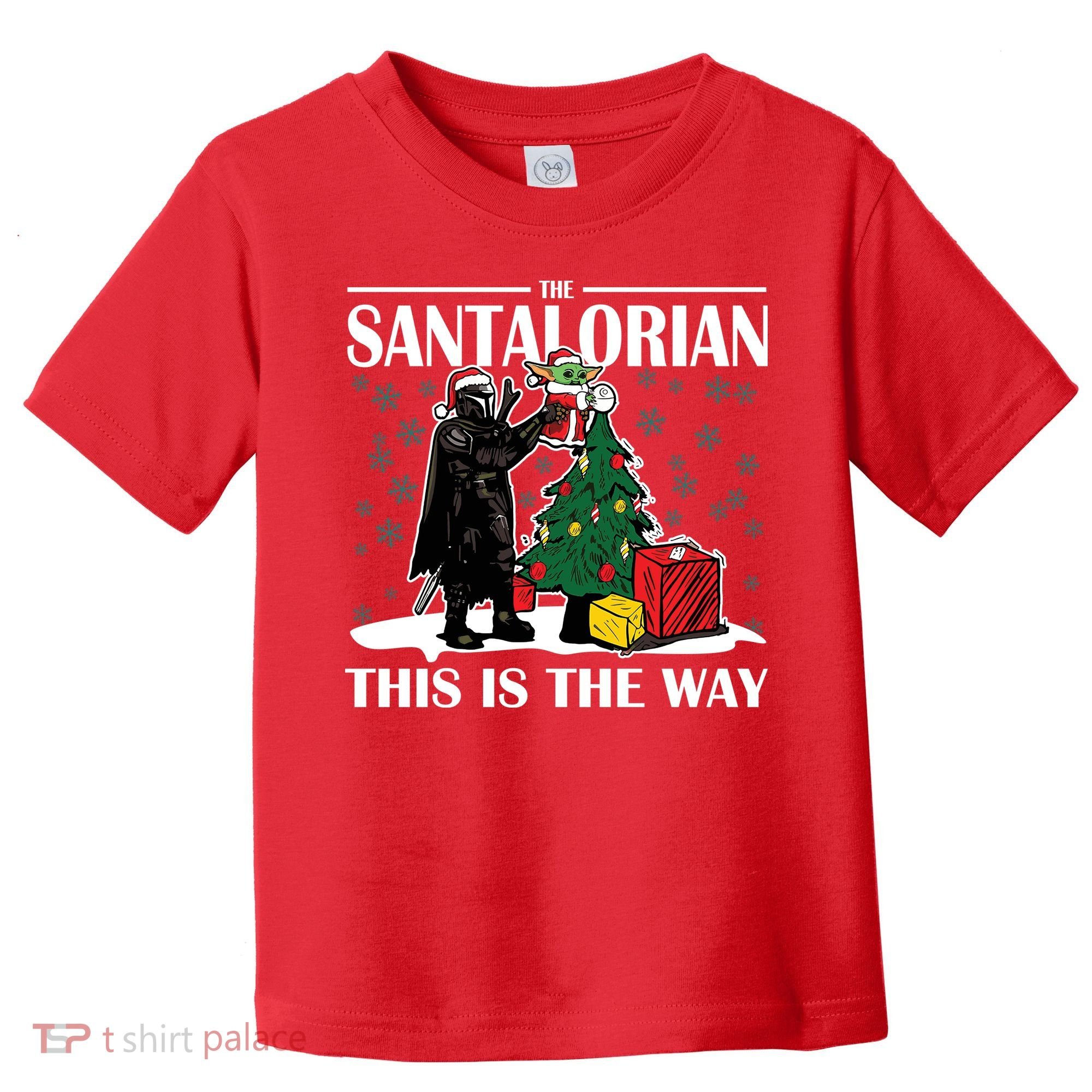 The Santalorian This Is The Way Funny Star Christmas Toddler T-Shirt