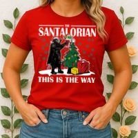 The Santalorian This Is The Way Funny Star Christmas Women's T-Shirt thumb 2
