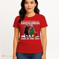 The Santalorian This Is The Way Funny Star Christmas Women's T-Shirt thumb 4
