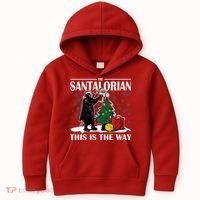 The Santalorian This Is The Way Funny Star Christmas Kids Hoodie thumb 0