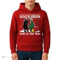 The Santalorian This Is The Way Funny Star Christmas Kids Hoodie thumb 4