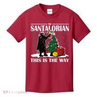 The Santalorian This Is The Way Funny Star Christmas Kids T-Shirt thumb 0