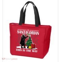 The Santalorian This Is The Way Funny Star Christmas Tote Bag thumb 3