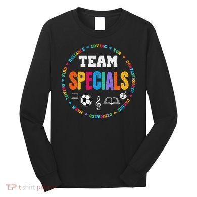 Team Specials Teacher Tribe Squad Back To Primary School Long Sleeve Shirt
