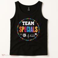 Team Specials Teacher Tribe Squad Back To Primary School Tank Top thumb 2