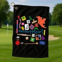The Small Things In Montessori Materials Love Montessori Golf Towel thumb 1