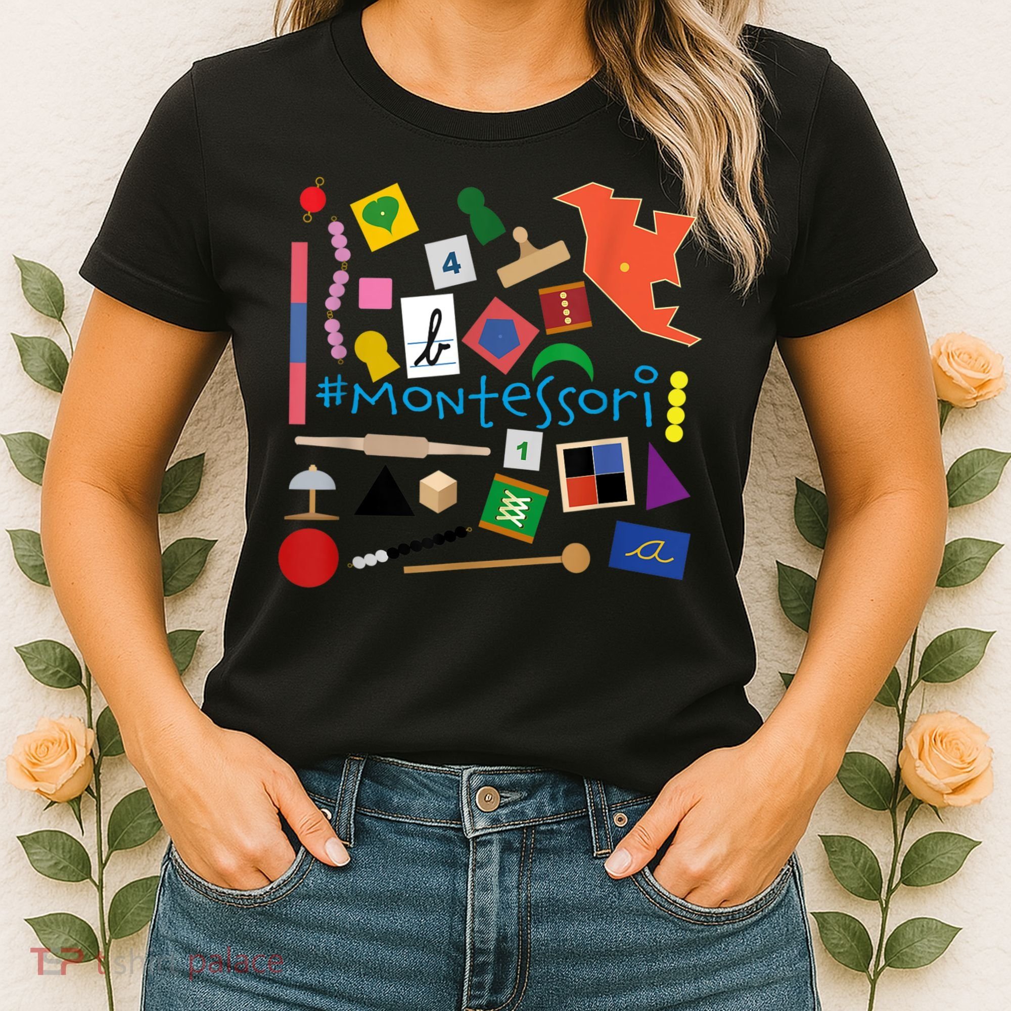 The Small Things In Montessori Materials Love Montessori Women's T-Shirt