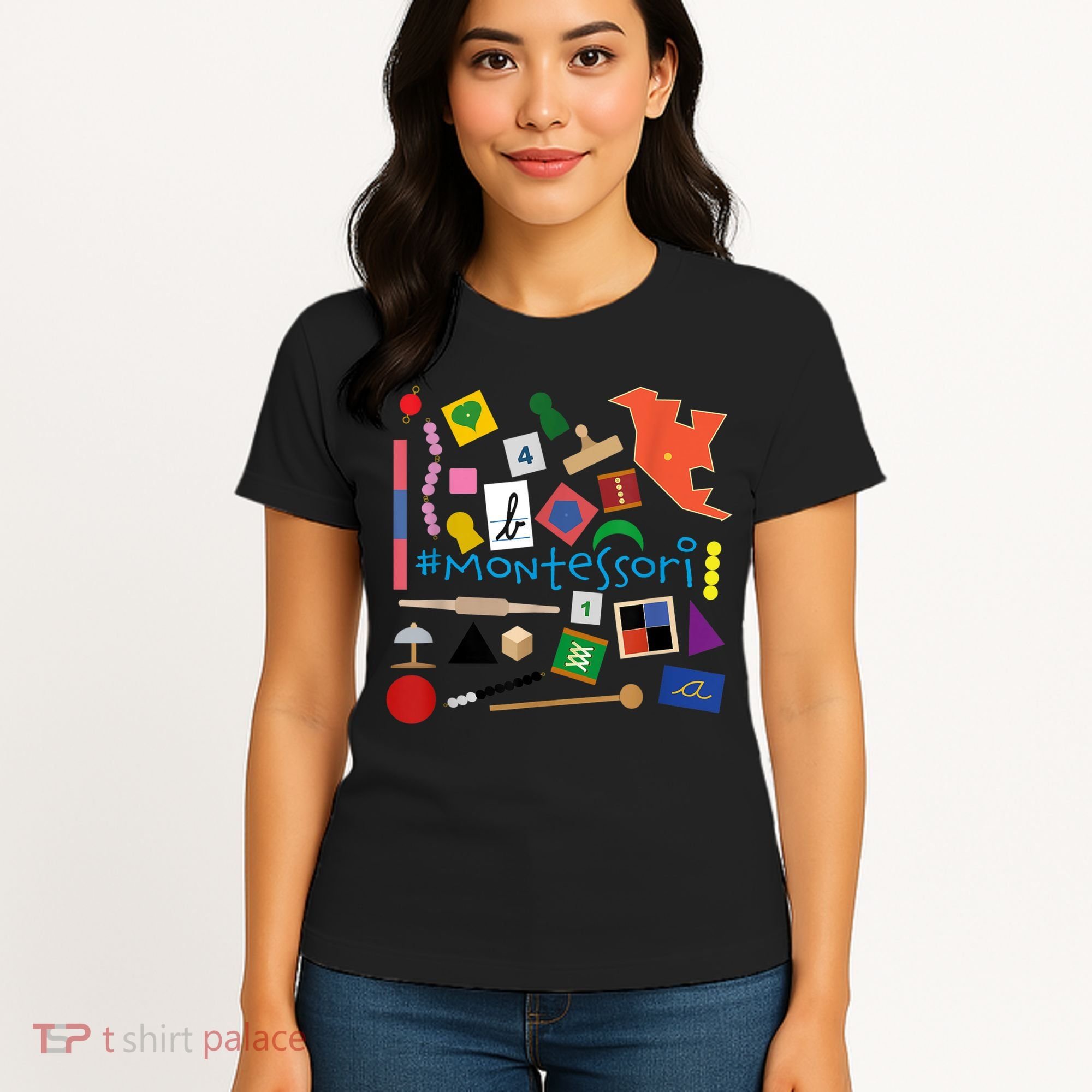 The Small Things In Montessori Materials Love Montessori Women's T-Shirt