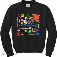 The Small Things In Montessori Materials Love Montessori Kids Sweatshirt thumb 0