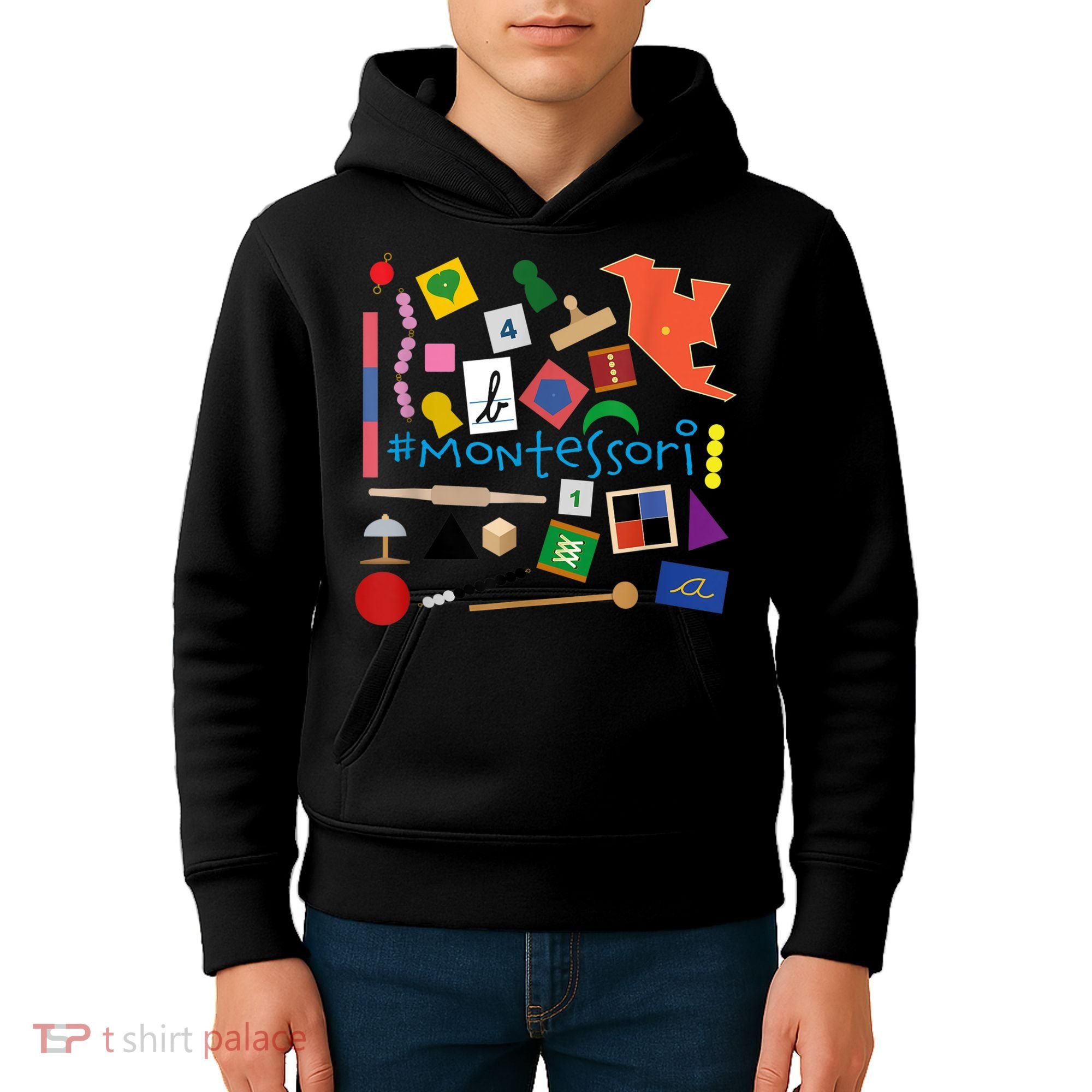 The Small Things In Montessori Materials Love Montessori Kids Hoodie