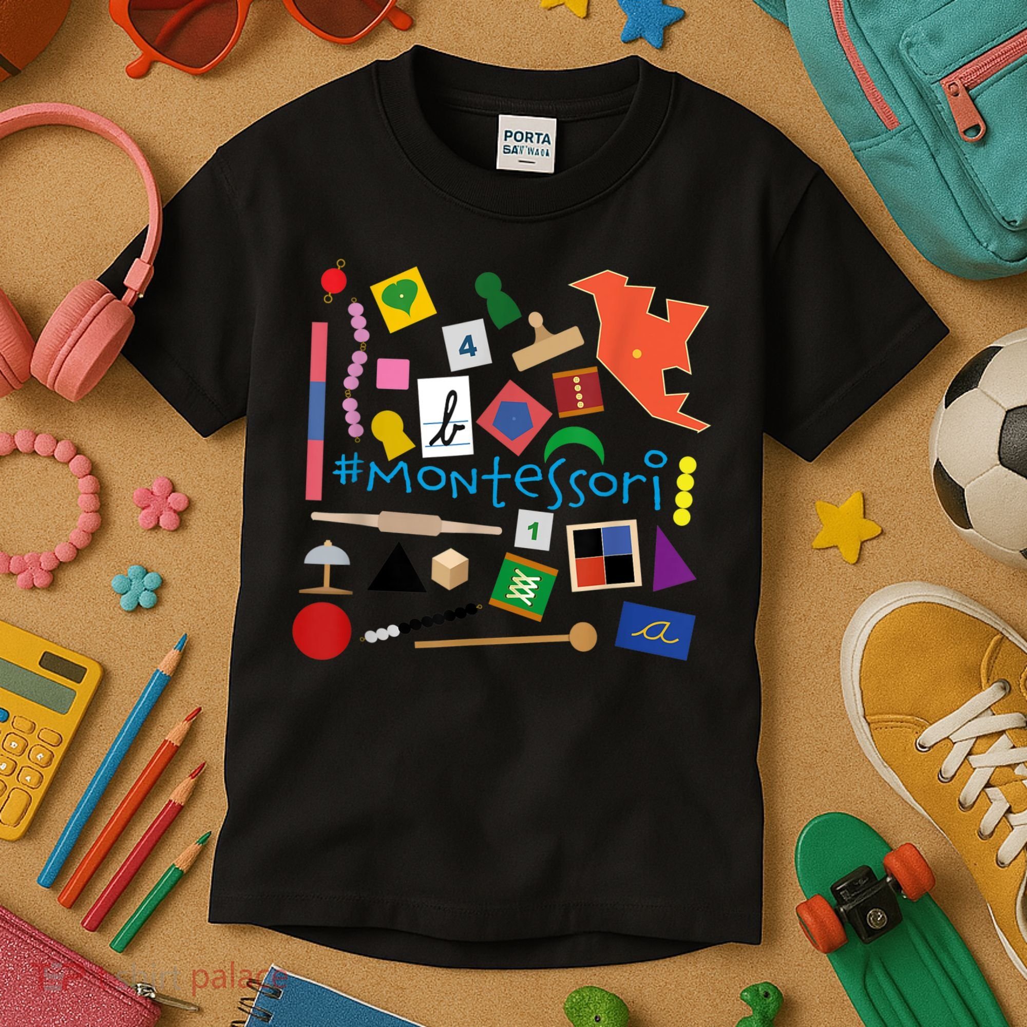 The Small Things In Montessori Materials Love Montessori Kids T-Shirt