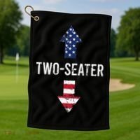 Two Seater TwoSeater 2 Seater Two Seater Golf Towel thumb 1
