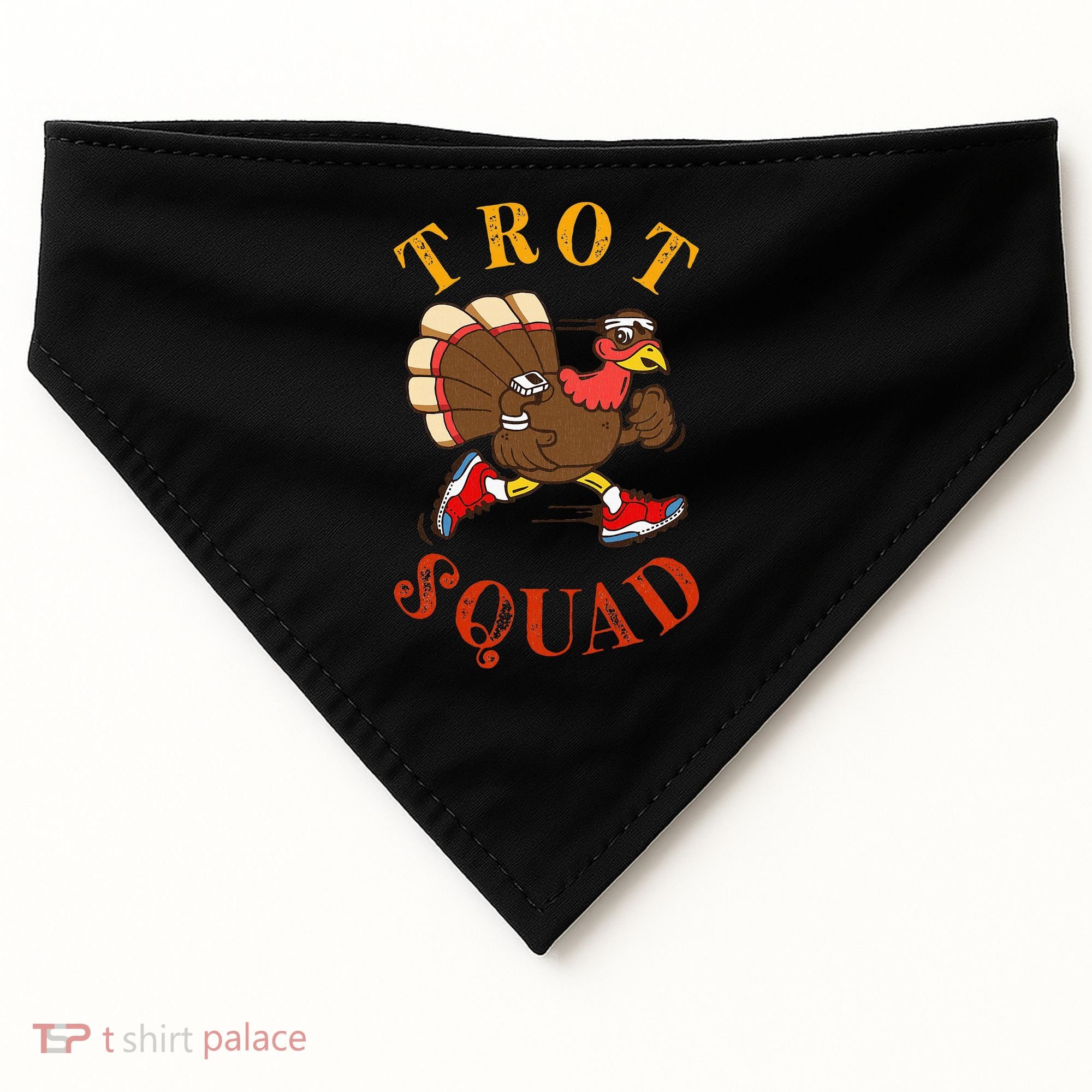 Trot Squad Thanksgiving Turkey Trot Costume USA-Made Doggie Bandana