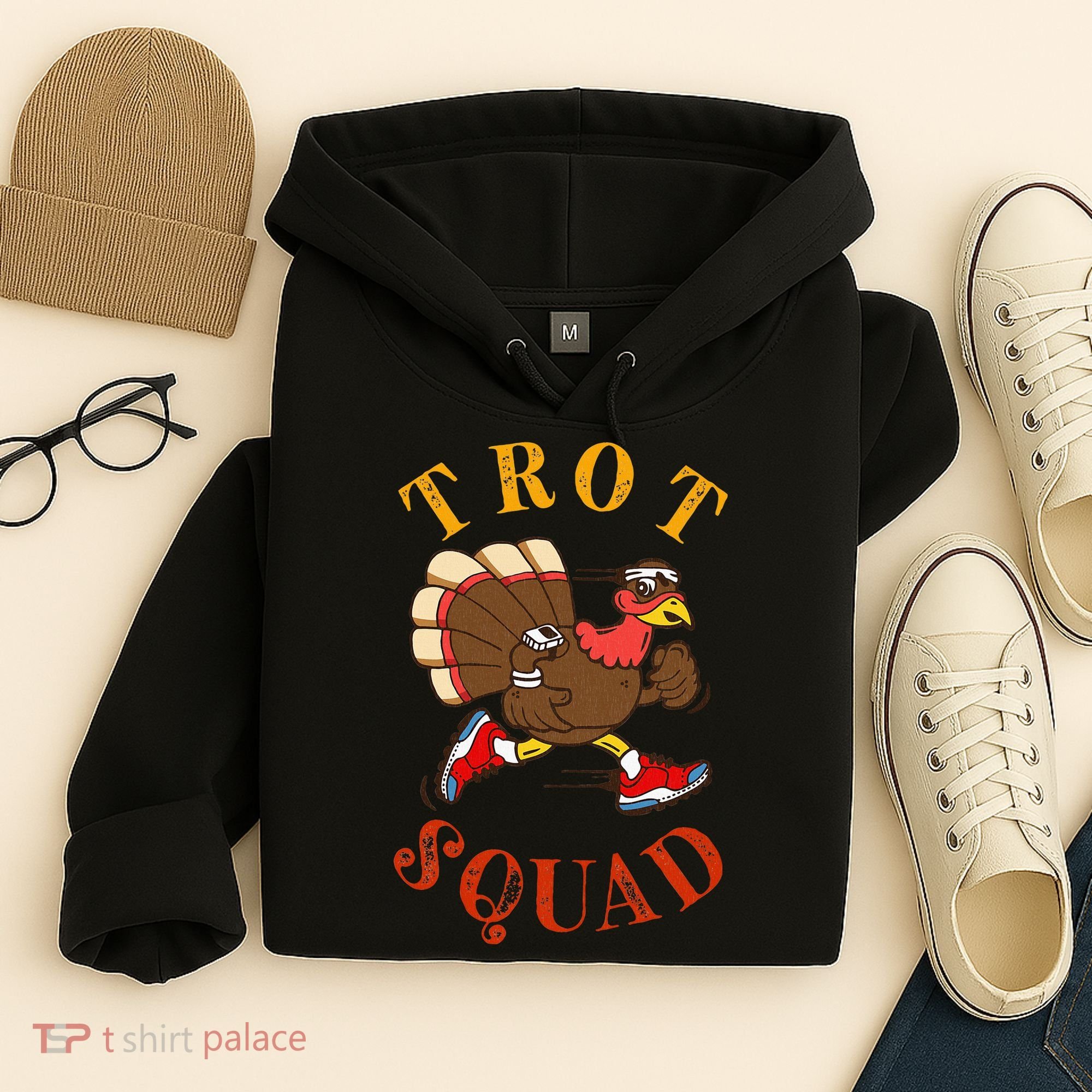 Trot Squad Thanksgiving Turkey Trot Costume Hoodie