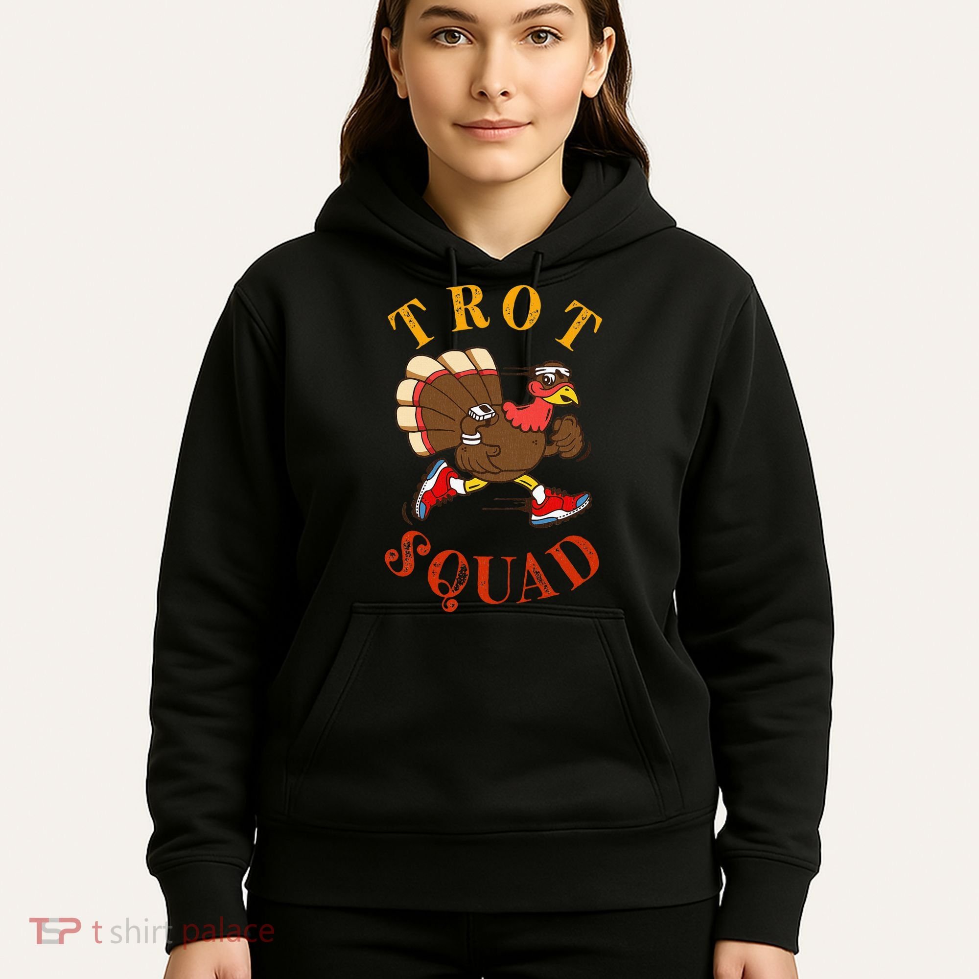 Trot Squad Thanksgiving Turkey Trot Costume Hoodie
