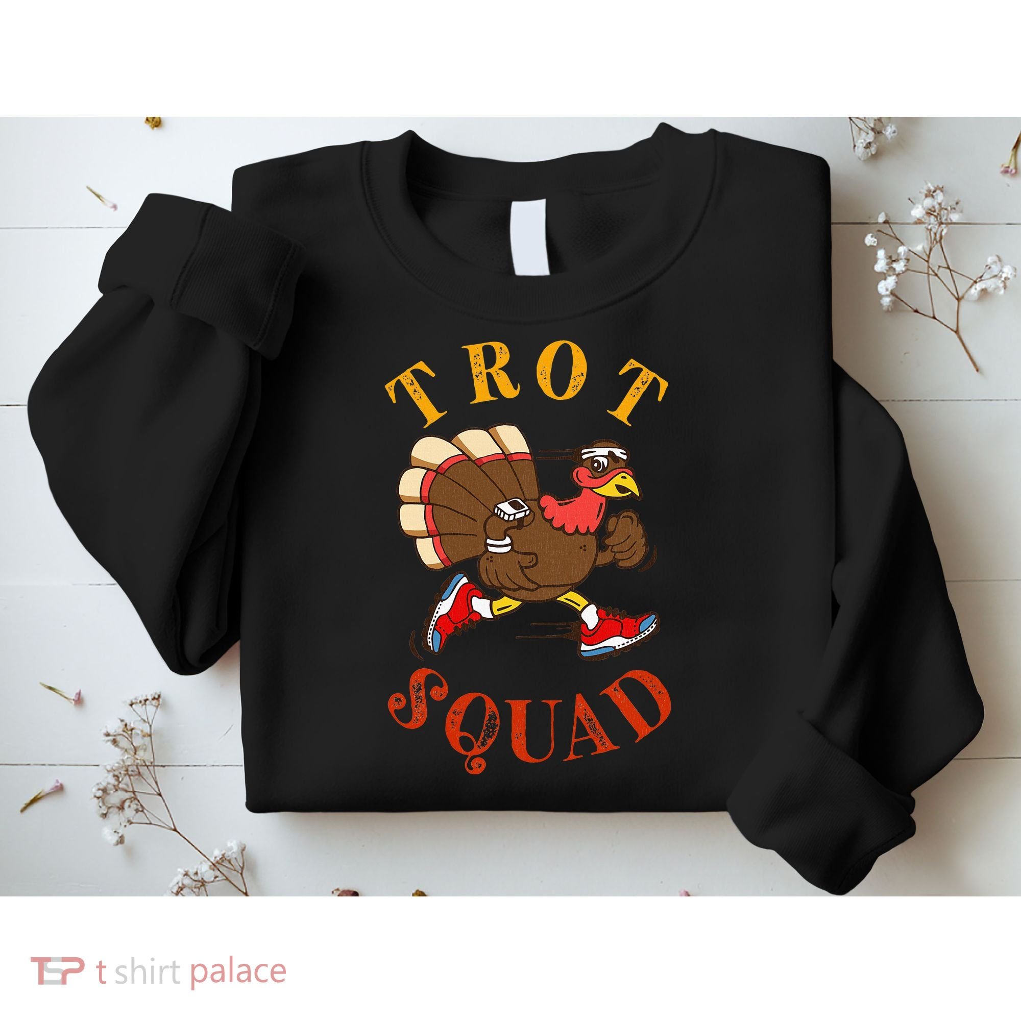 Trot Squad Thanksgiving Turkey Trot Costume Sweatshirt