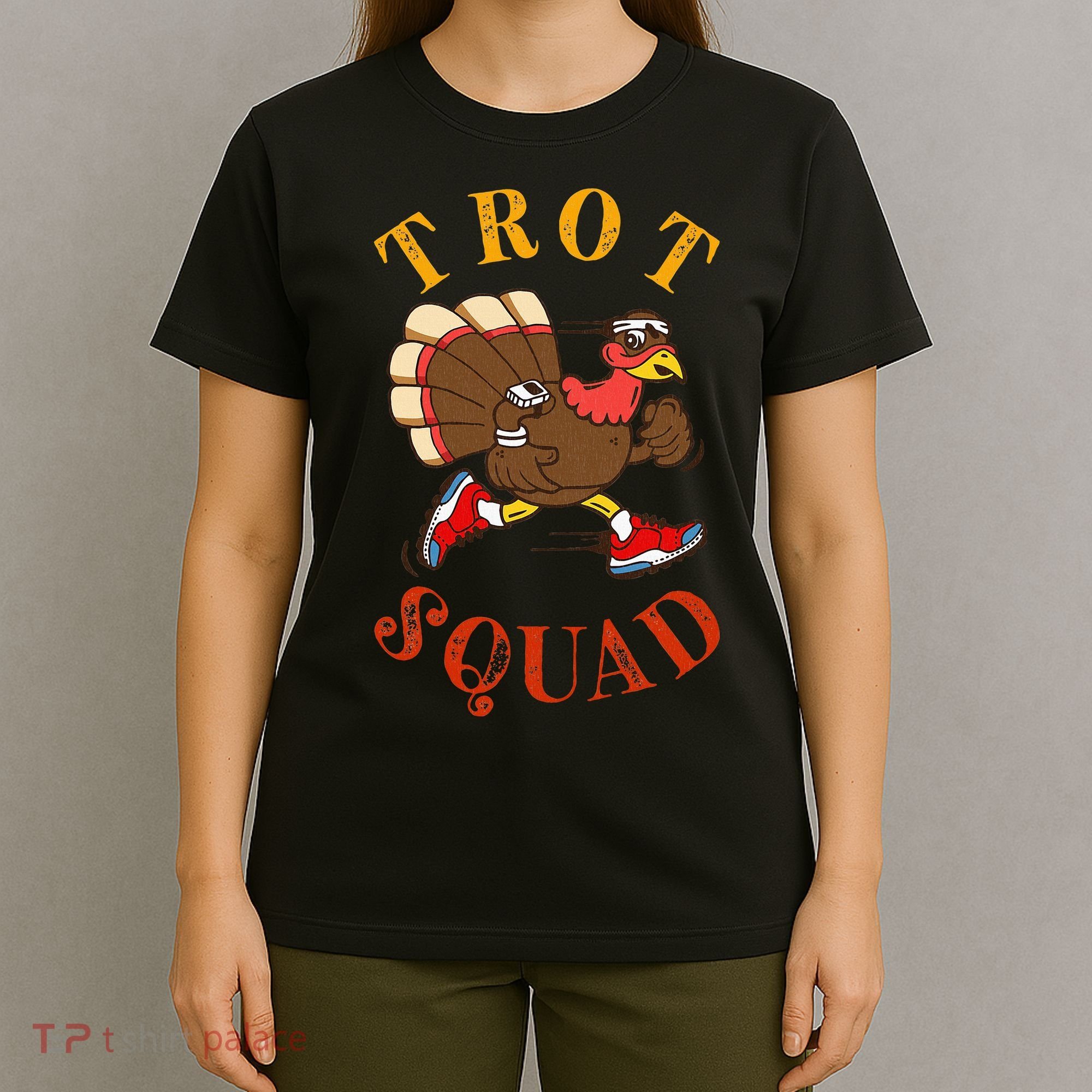 Trot Squad Thanksgiving Turkey Trot Costume T-Shirt