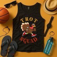 Trot Squad Thanksgiving Turkey Trot Costume Tank Top thumb 4