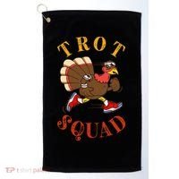 Trot Squad Thanksgiving Turkey Trot Costume Golf Towel thumb 0