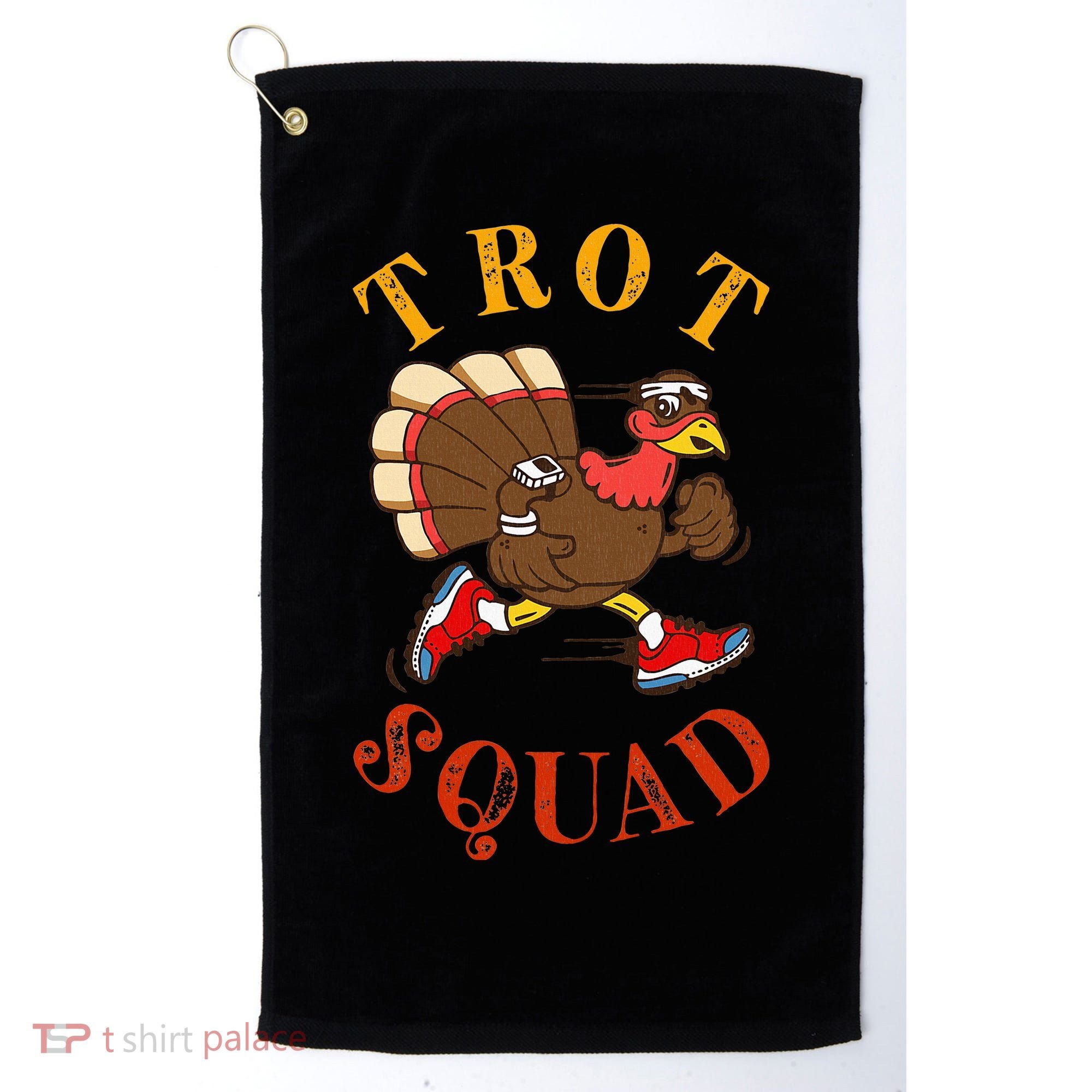 Trot Squad Thanksgiving Turkey Trot Costume Golf Towel