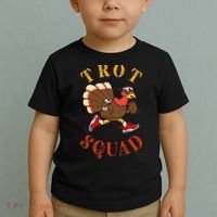 Trot Squad Thanksgiving Turkey Trot Costume Toddler T-Shirt thumb 2
